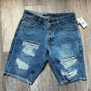 VOLCOM Brand Jean Super Stoned Bermuda Shorts(Size 26)